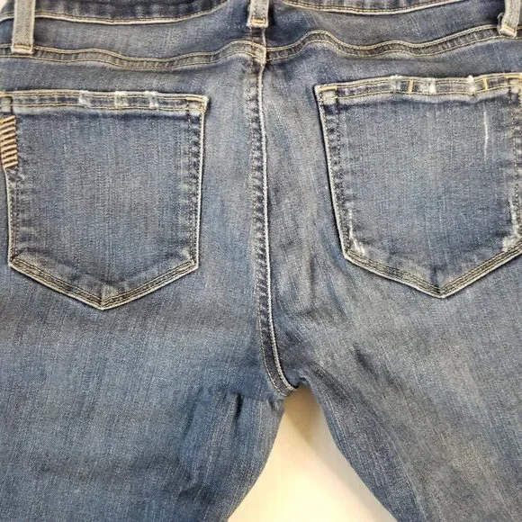 Paige Jeans Womens Size 27 Verdugo Ankle Cropped Distressed Raw Hem Skinny - Picture 15 of 16